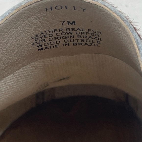 Matisse holly cowhide wood clog size 7 made in Brazil - Picture 10 of 10